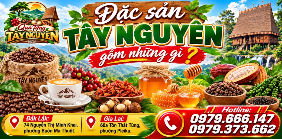 Đặc sản Tây Nguyên gồm có những gì