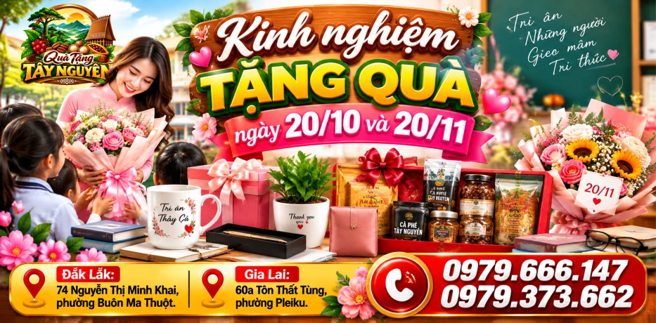 Kinh nghiệm tặng quà ngày 20 tháng 10 và 20 tháng 11