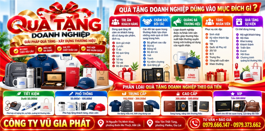 Quà tặng doanh nghiệp dùng cho những mục đích nào
