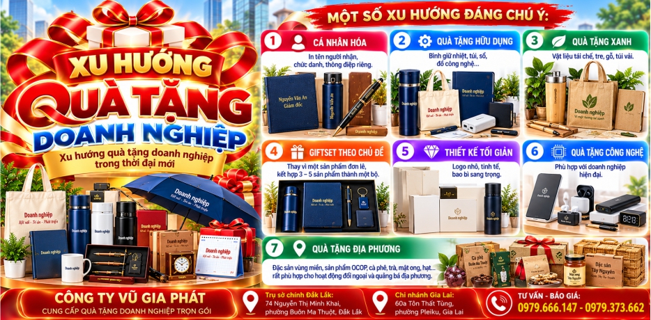 Xu hướng quà tặng doanh nghiệp mới nhất